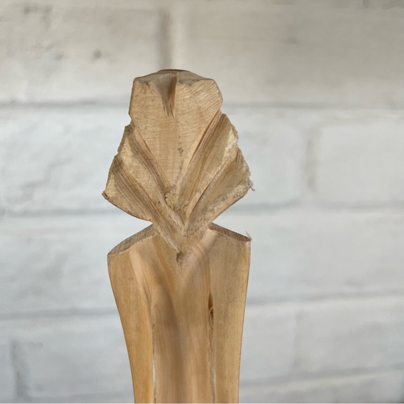 Nude Lady Wooden Art Nouveau Sculpture - Picture 13 of 14